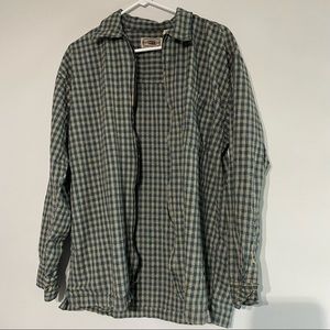 vintage zip up flannel shirt